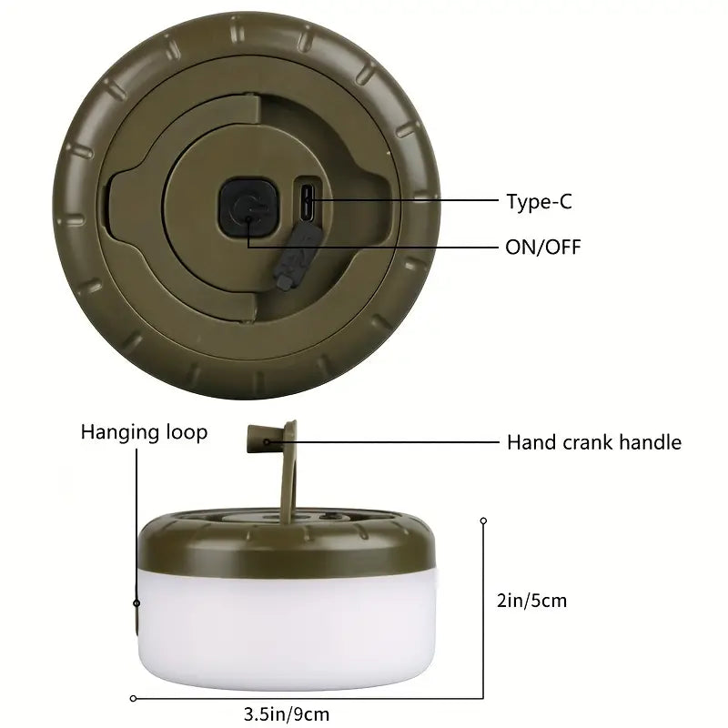 Portable Camping String Light: 2-in-1 USB Rechargeable LED