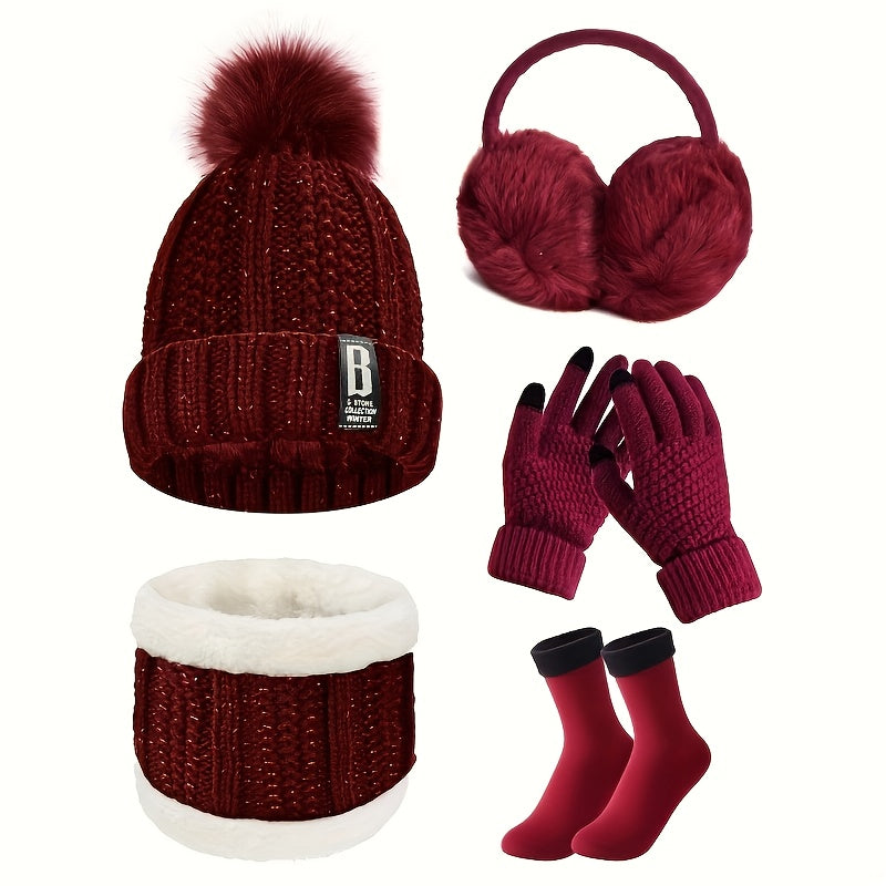 Winter Sports Knit Set Accessories (5-in-1)