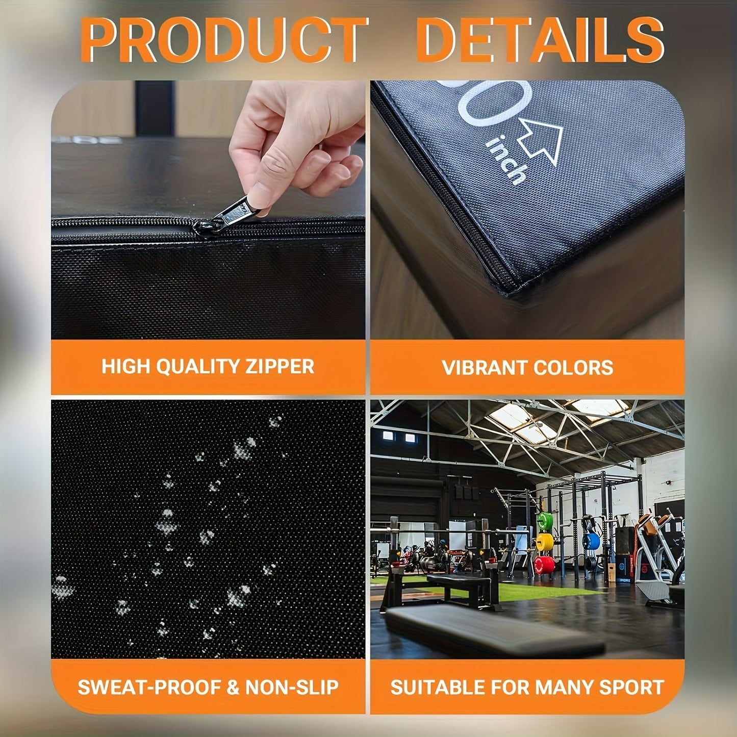 3-in-1 PVC Fitness Jump Box Training Platform