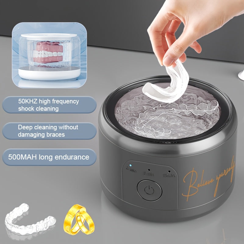 Portable Ultrasonic Denture Cleaner & Retainer Washer
