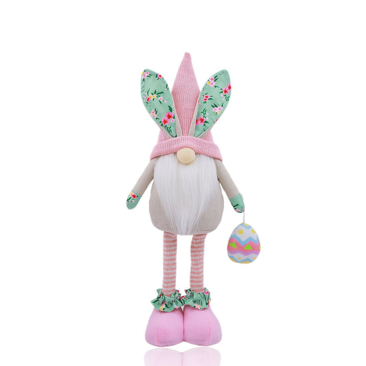 Handmade Easter Bunny Gnome Plush Decoration