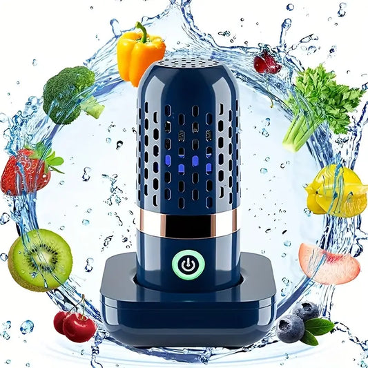 Fruit and Vegetable Purifier - OH-Ion Capsule: Fast, Portable, and Wireless- Blue