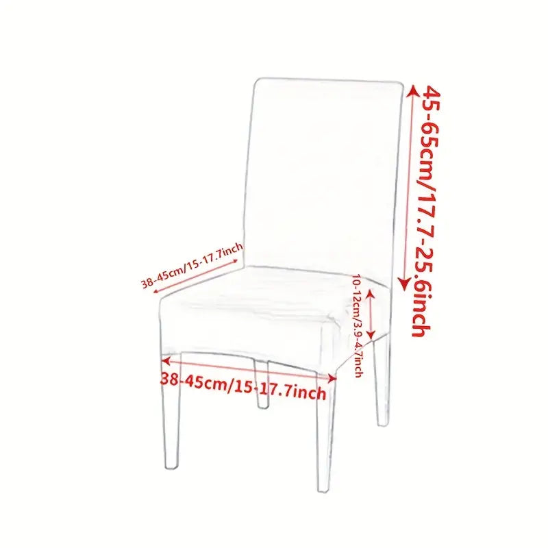 4-6PCS Fabric Christmas Chair Slipcovers - Festive Snowman Designs - Elastic, Decorative Covers for Dining Chairs, Hotel, Office, Banquets