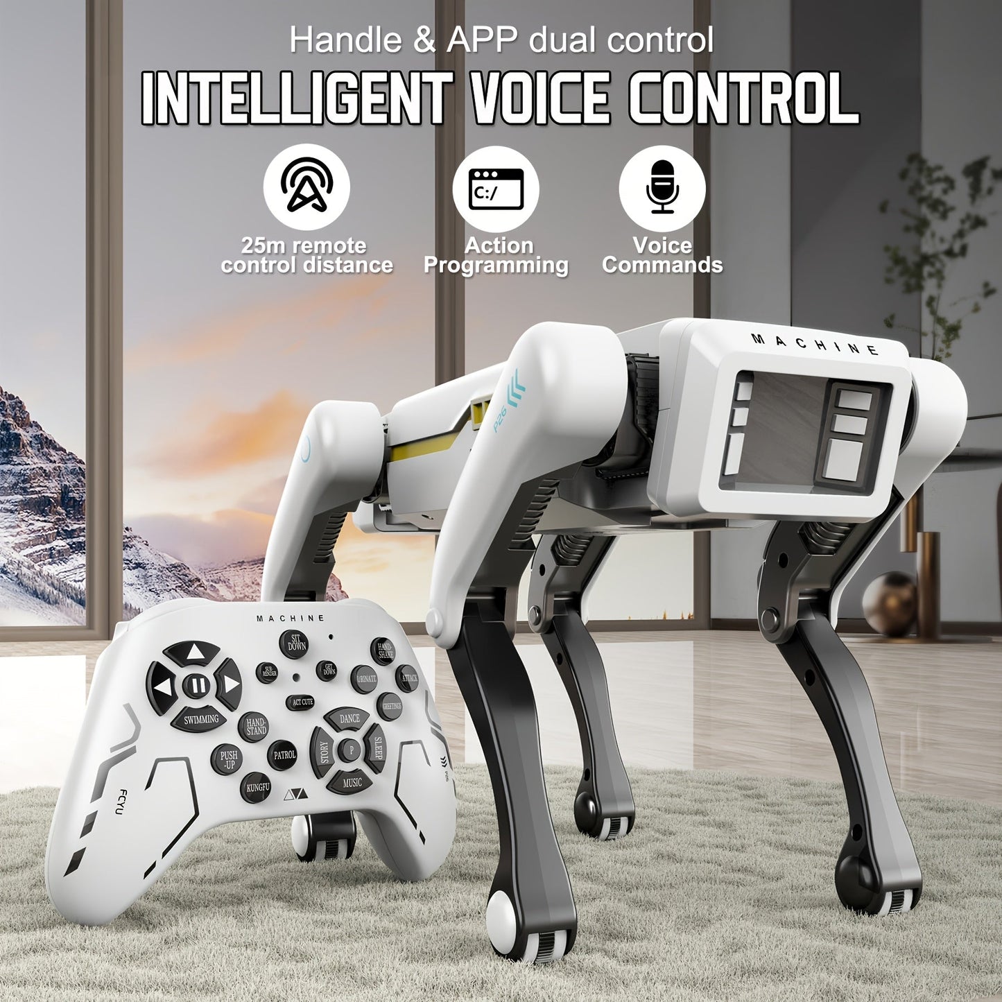 Smart Robot Dog with App Control & Voice Commands