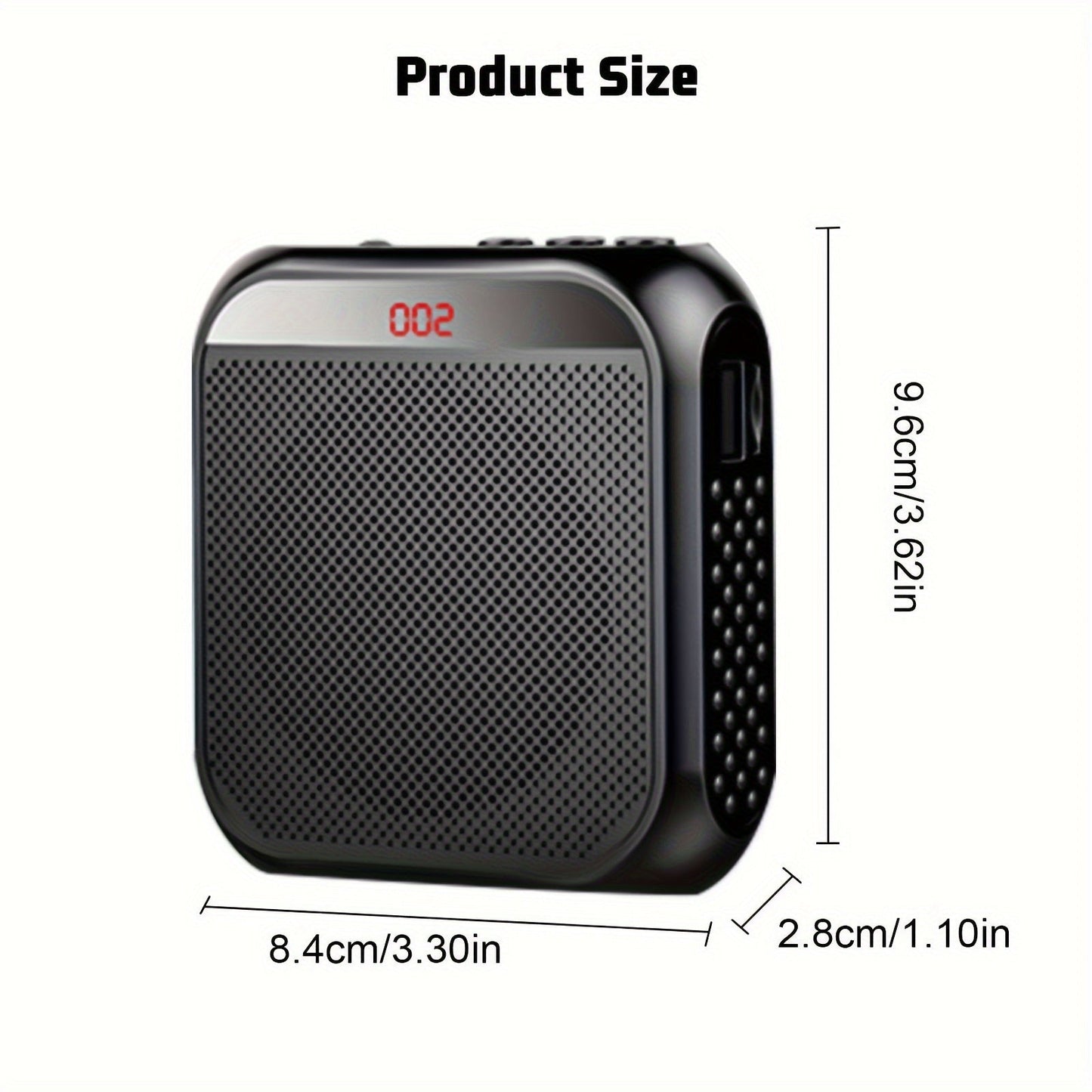 Portable Voice Amplifier with Headset Microphone
