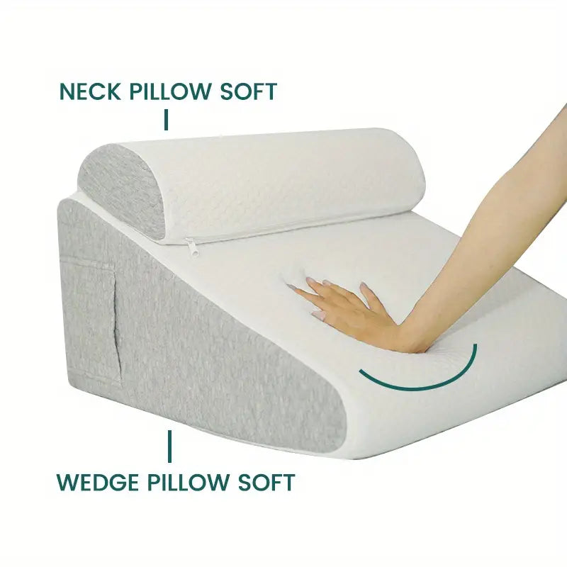 Float on a Cloud of Comfort - Memory Foam Wedge Pillow