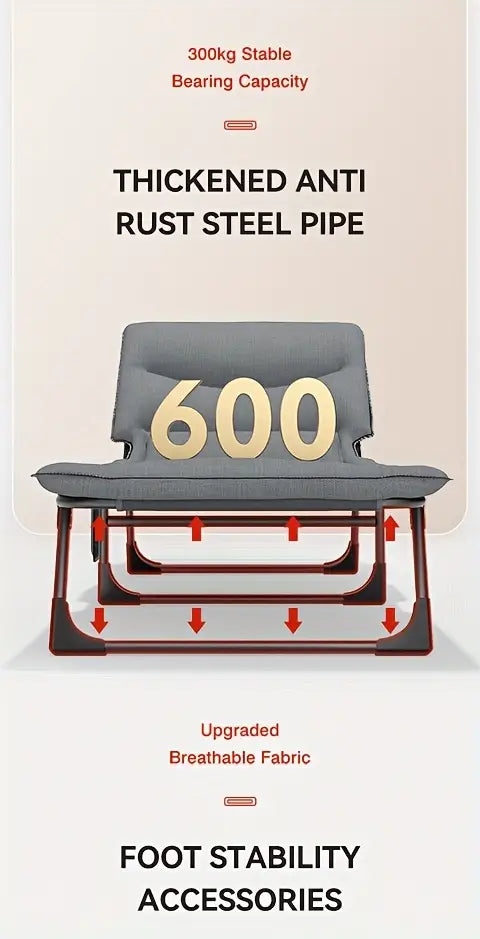 LabComfort Pro: Adjustable Recliner for Researchers - Light Grey, 70cm Width