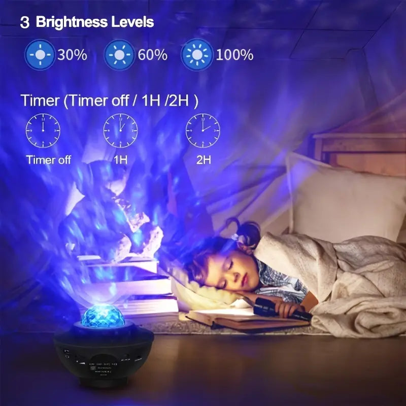 Star Projector Galaxy Projector with Remote Control - 3-in-1 Night Light