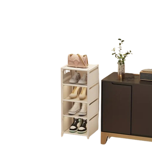 Step up your shoe storage with this space-saving tall rack
