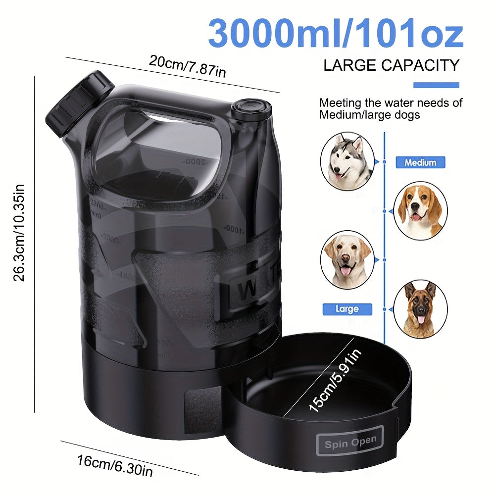 Pet Water Dispenser Leakproof Dual Flow Control