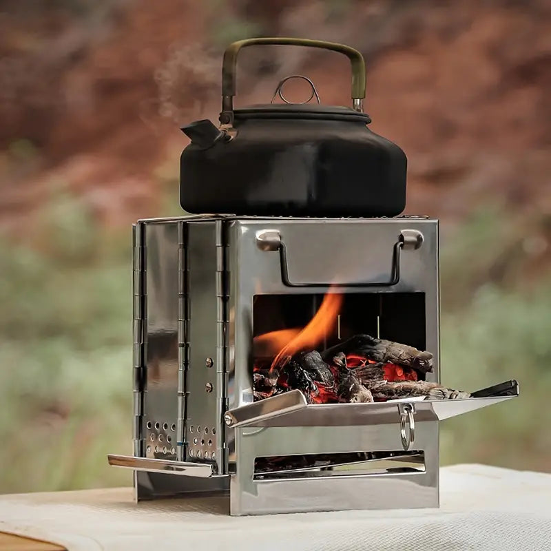 Unleash the Flavor of the Outdoors with Our Folding Wood Stove