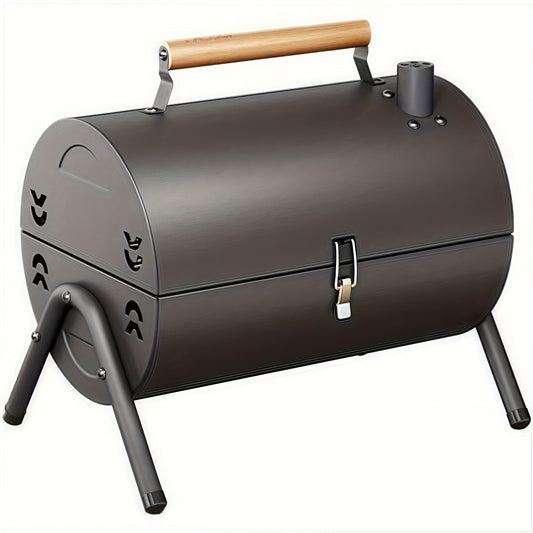 Double-Sided Charcoal Grill with Lid