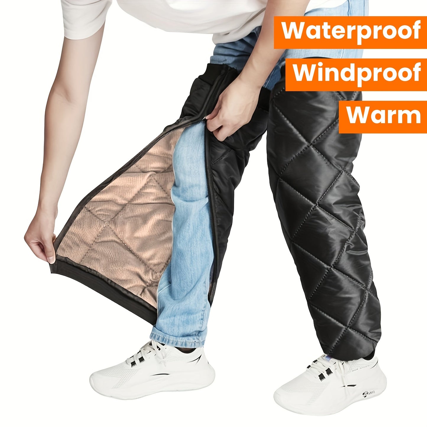 Winter Windproof Leg Shields Knee Pads Set