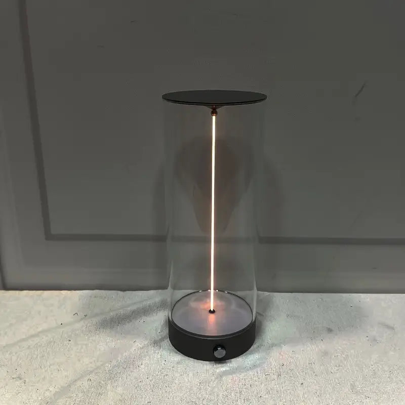 Magnetic LED Atmosphere Lamp with Three Levels of Brightness - Dark Silver- Large Size