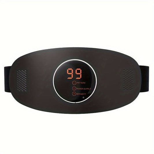 1pc Electric Waist Sculpting Massager - Black