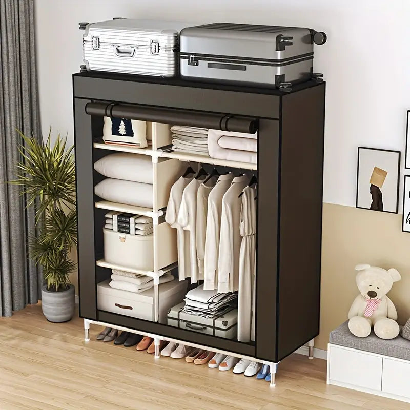 Modern Clothes Storage Wardrobe with Dustproof Cover