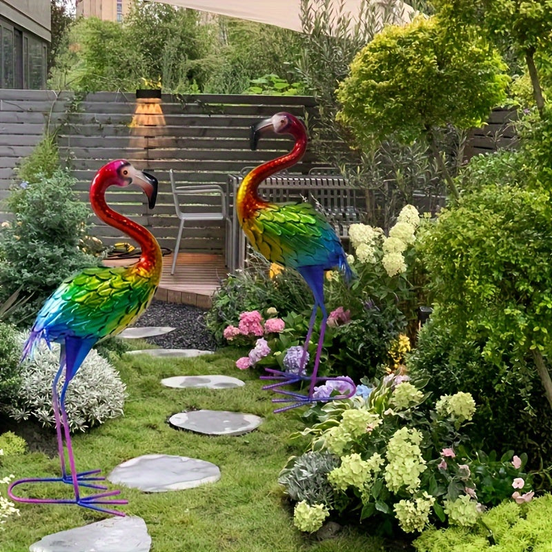 Garden Crane Statue Outdoor Heron Bird Sculpture