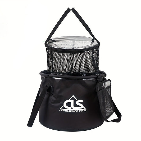 Telescopic Bucket Set with Drain Basket (4pcs)