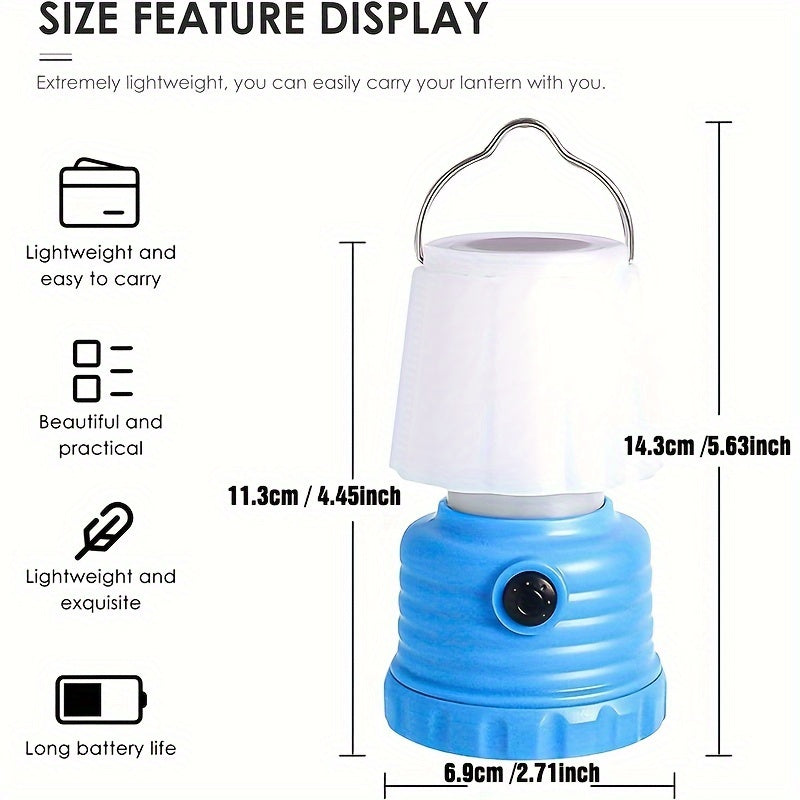 Camping Lantern with Flame Flicker Mode