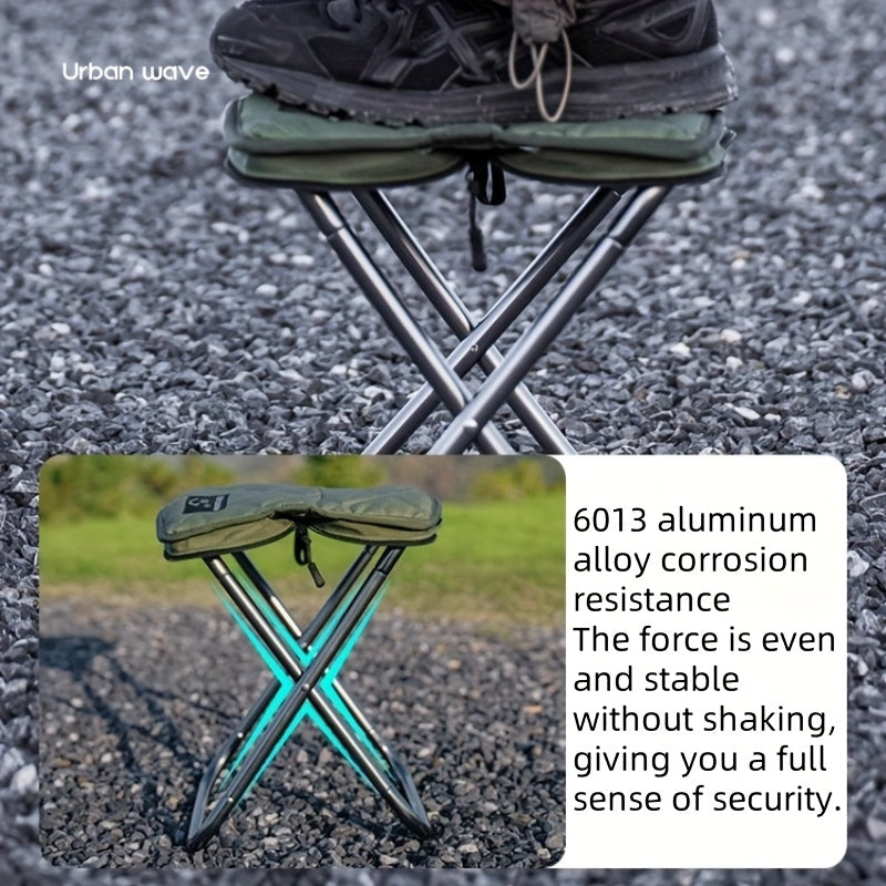 Folding Aluminum Stool with Carry Bag