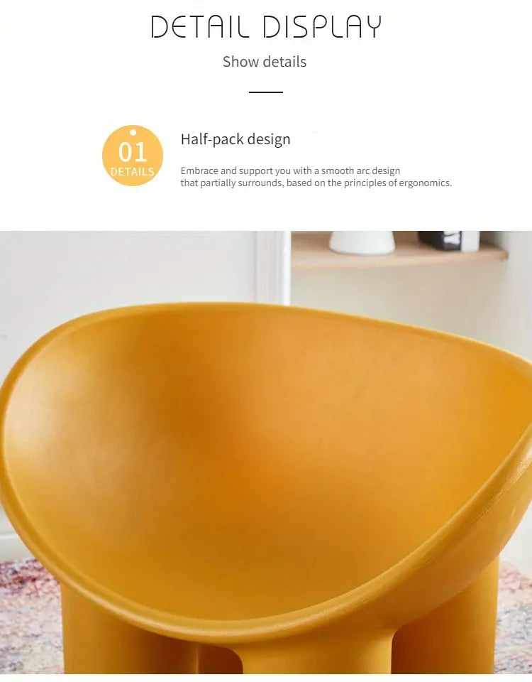 Elephant Leg Design Bench - Yellow