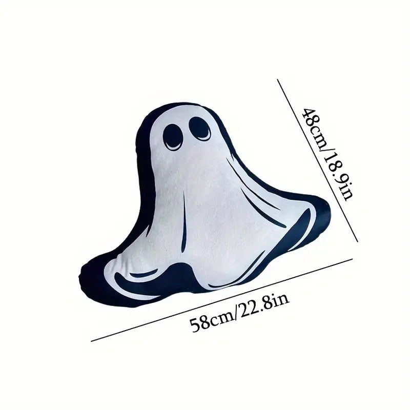 Halloween Ghost Plush Pillow - Cute 3D Print Decorative Throw Pillow