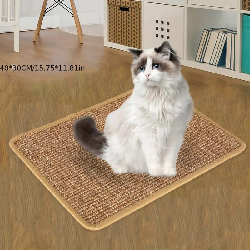 Premium Natural Sisal Cat Scratcher Mat: Durable Protection for Your Furniture