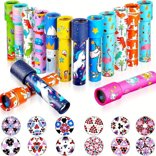8-Pack Vintage Rotatable Magic Kaleidoscopes Educational Toys