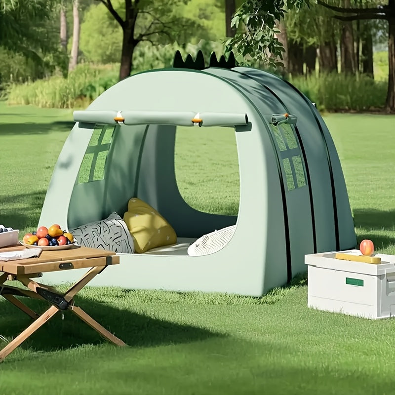 Green Dinosaur Oxford Cloth Kids Tent with Net