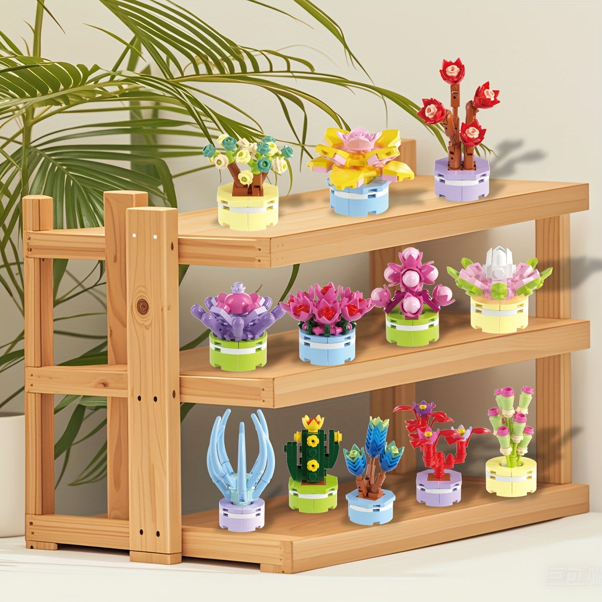6-Pack Easter Plant Building Blocks Toys for Kids