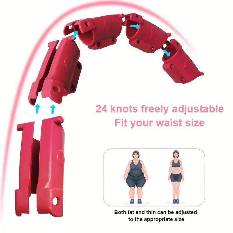 Adjustable Weighted Fitness Hoops for Effective Abdomen Workout