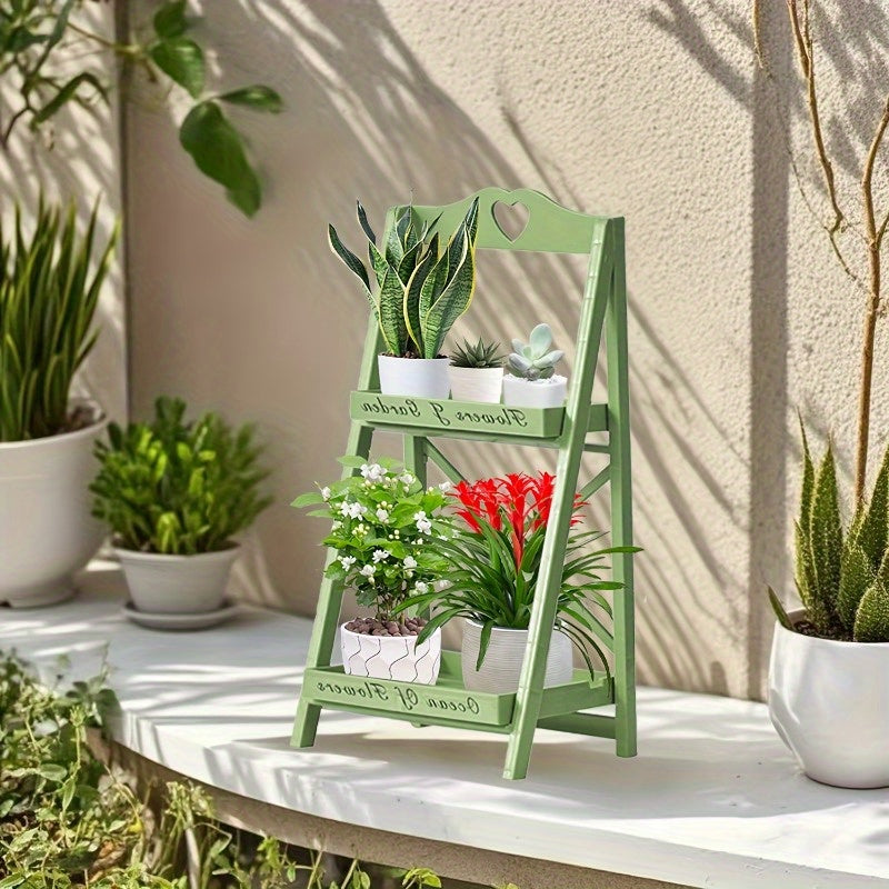 Multi-Tier Freestanding Plant Display Shelf