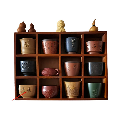 Wood Storage Box & Cup Organizer