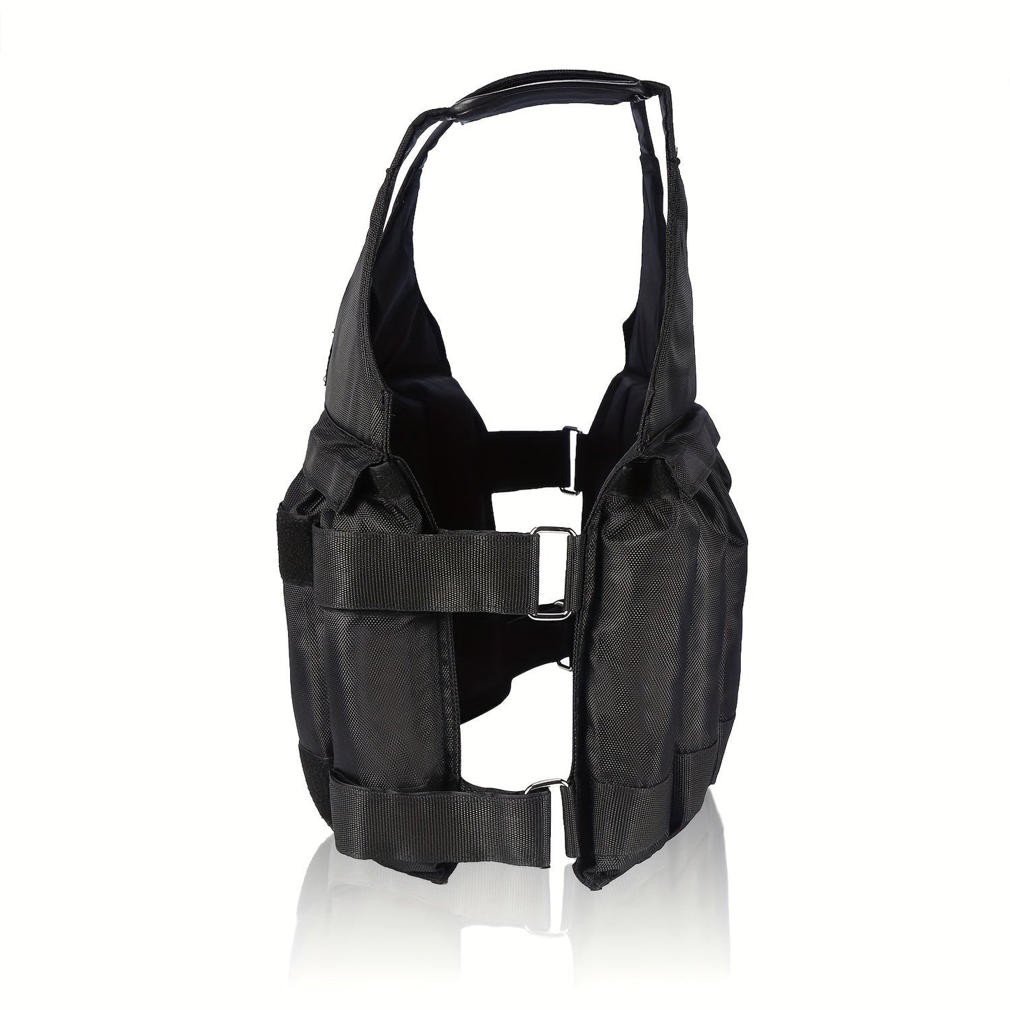 50KG Adjustable Weighted Vest for Strength Training & Fitness(Black)