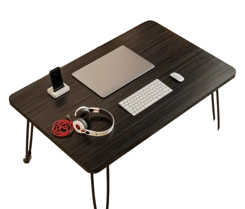 Foldable Wire Foot Study Desk - Black
