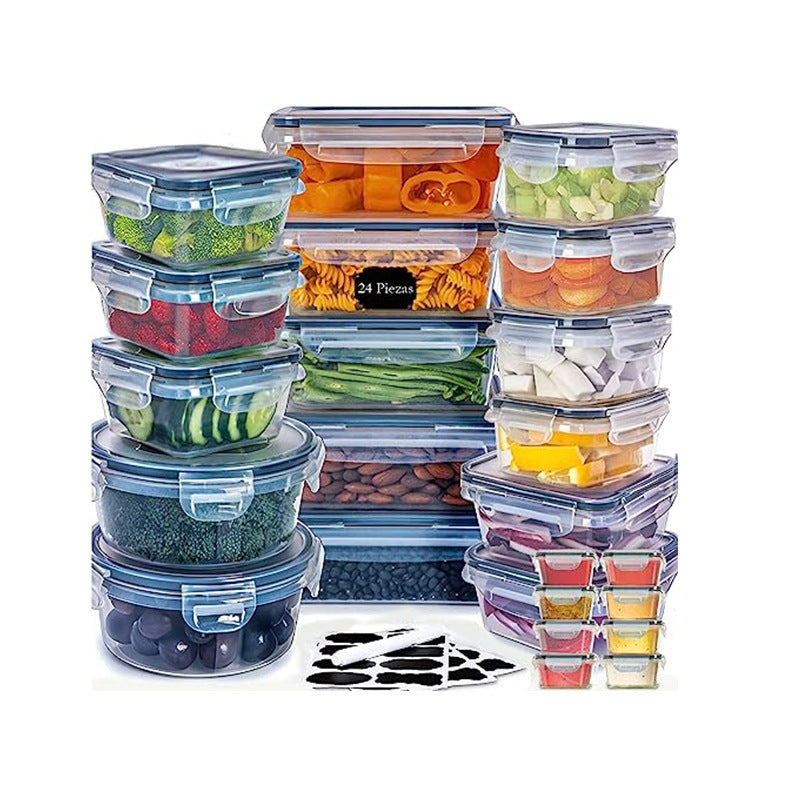 Plastic Salad Serving Containers Set (24-Piece)