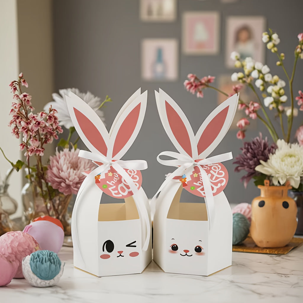 12pcs Easter Bunny Ear Gift Boxes, Spring Party Favors