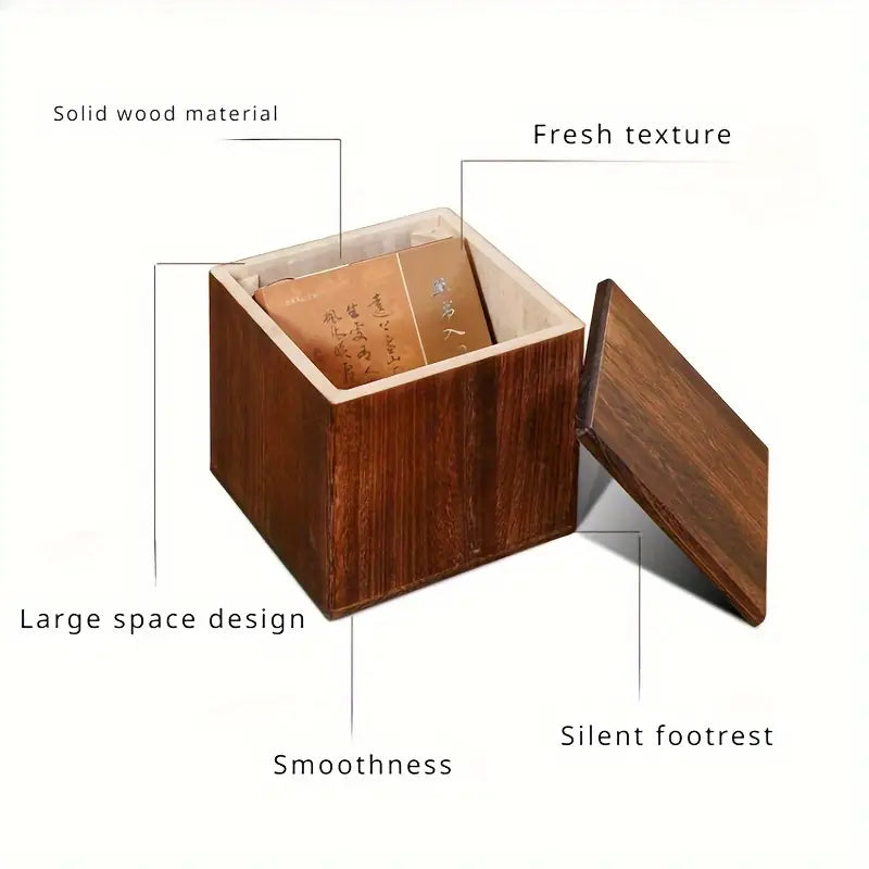 Flip Top Lid Storage Bench - Brown