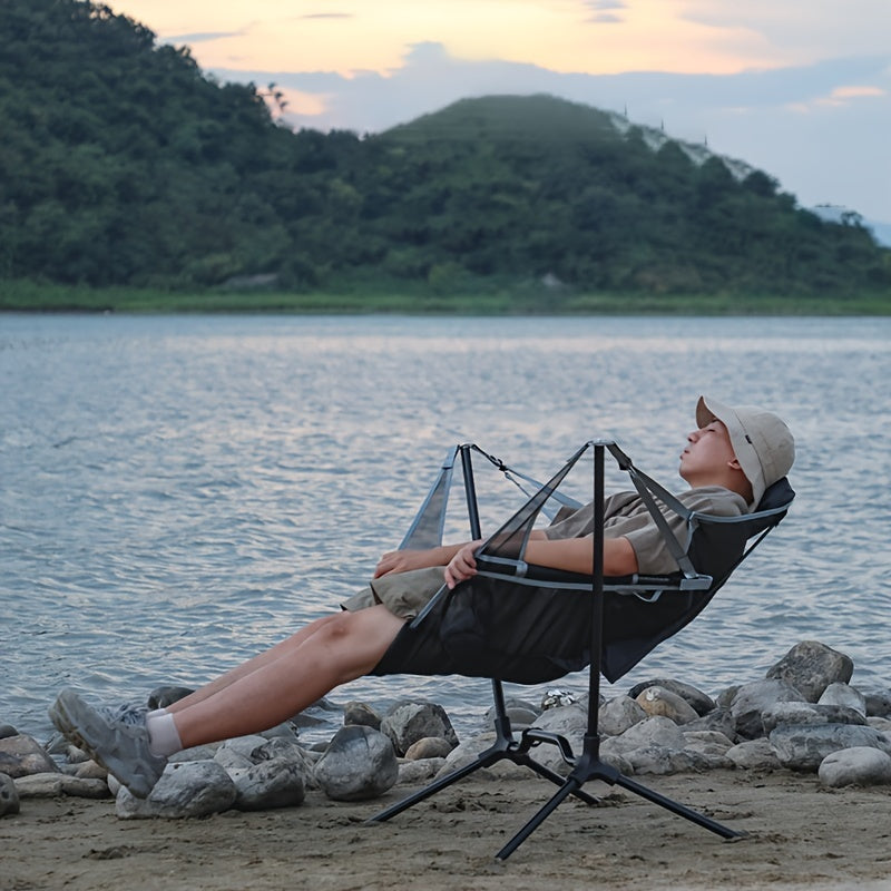 Folding Outdoor Chair with Footrest