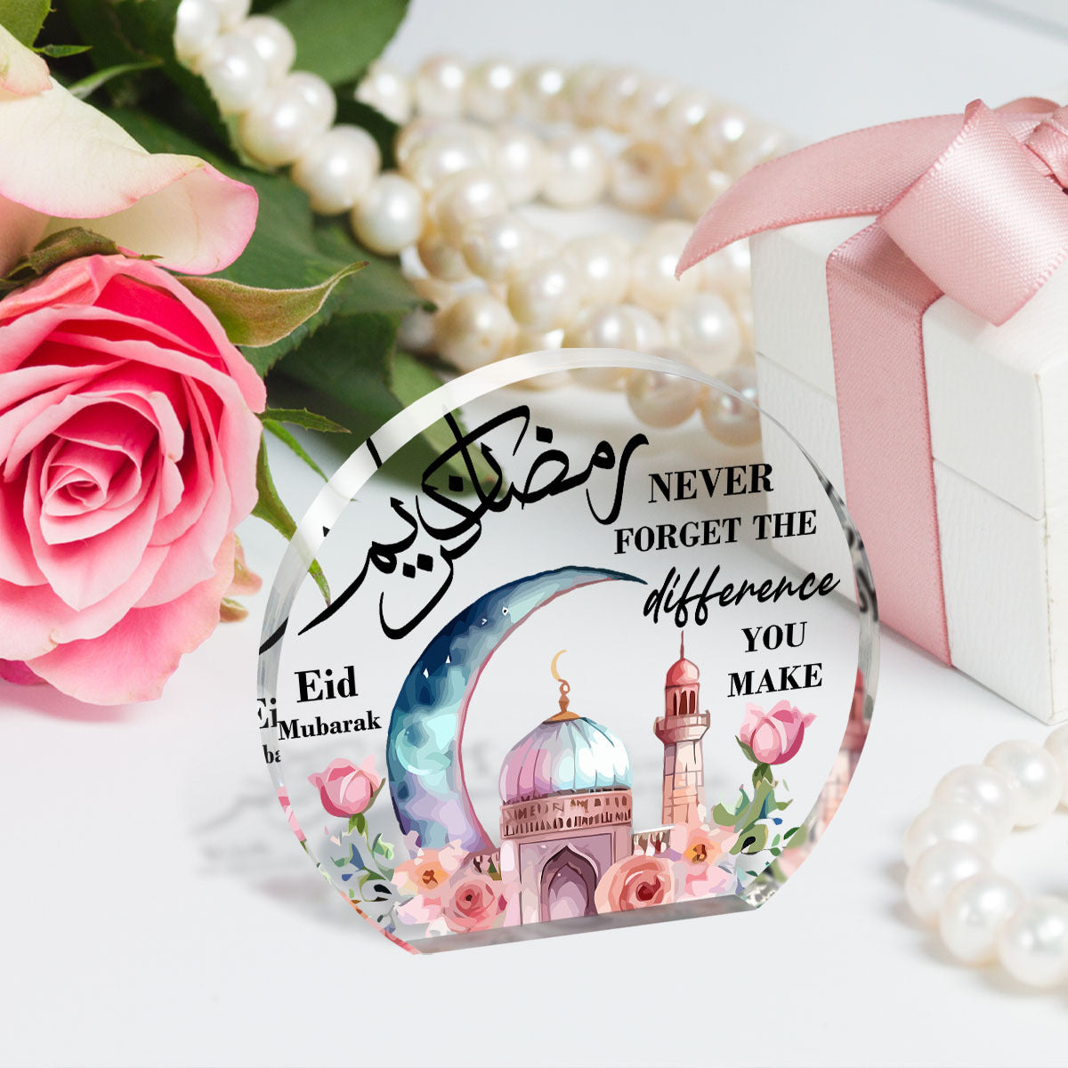 Eid Celebration Acrylic Decor Star & Moon Design