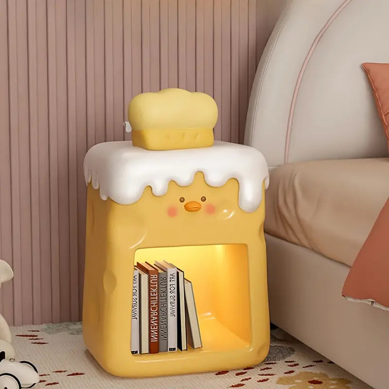 Chic Cheese Duck Bedside Table - Yellow