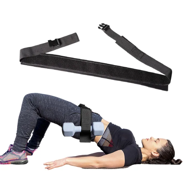 Hip Thrust Belt with Pad - Enhance Booty Workouts with Dumbbells