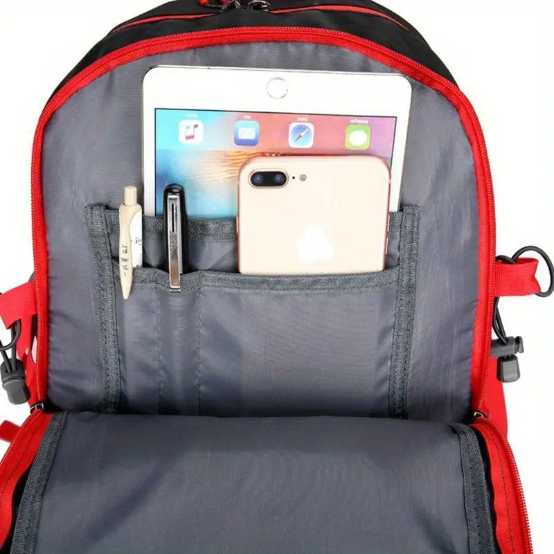 Climbing Backpack Hard Shell Nylon with Utility Pocket