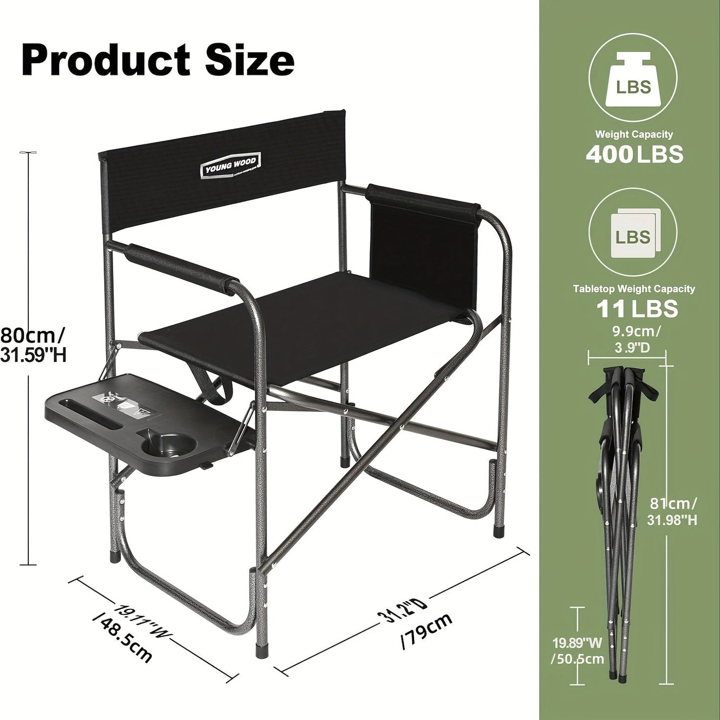 Folding Camping Chair with Cup Holder