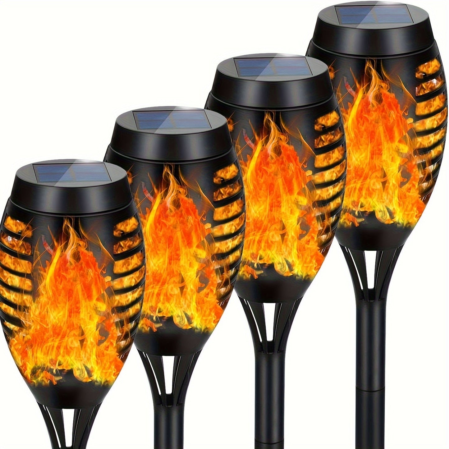 Solar Flame Lights Outdoor Garden Torch (4 Pack)