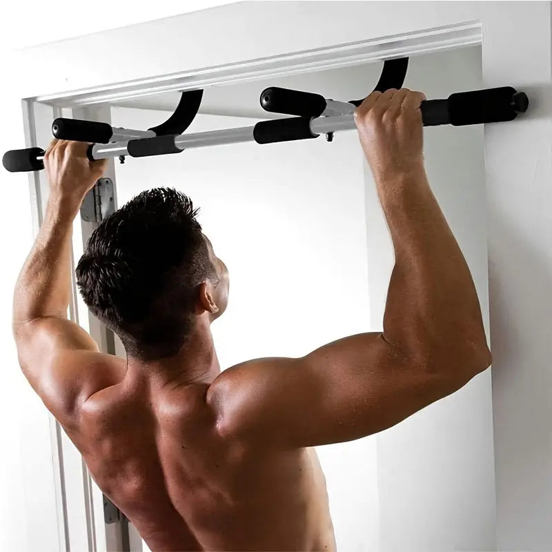 Multifunctional Pull-Up Bar Door Rack: Stainless Steel Upper Body Trainer