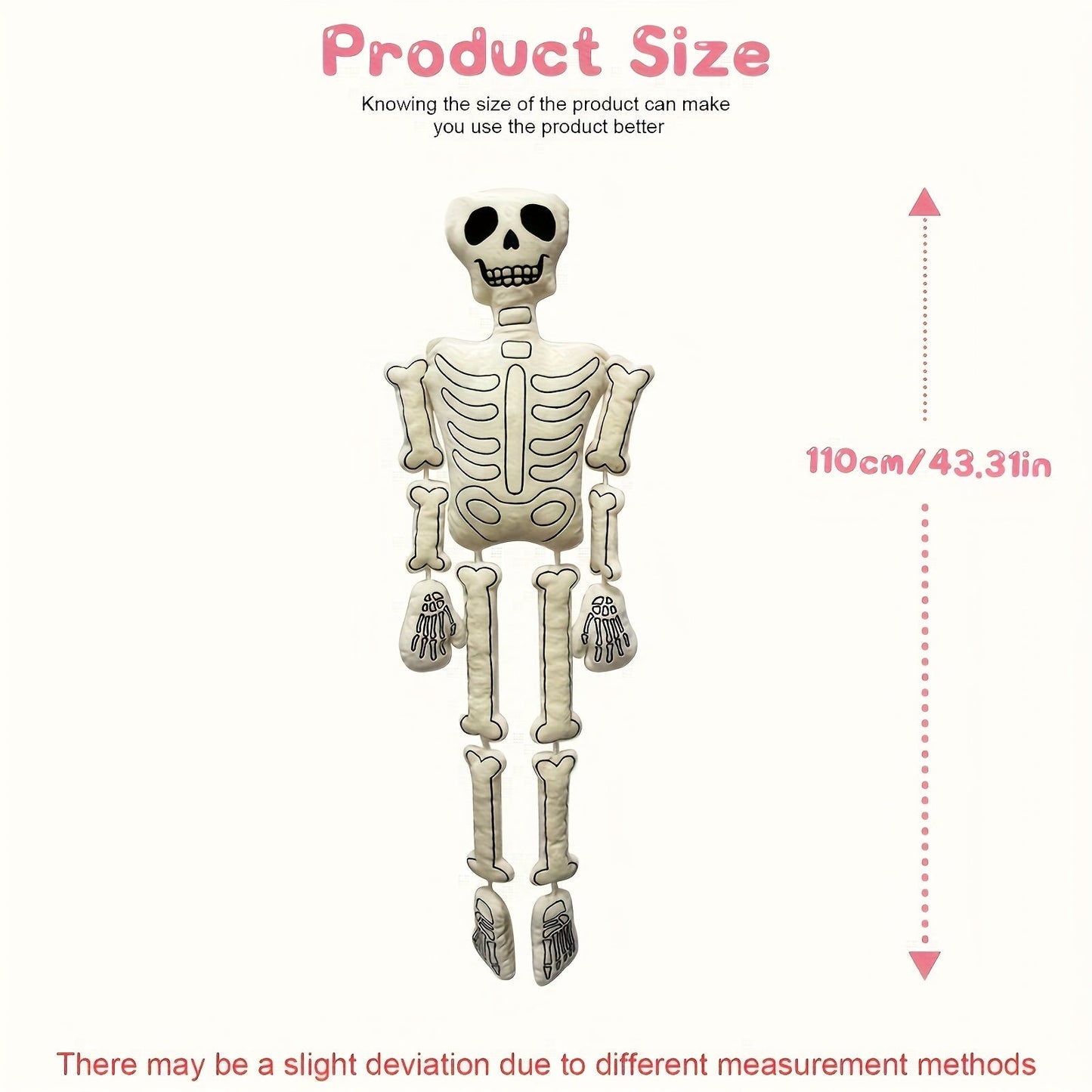 Plush Skull Skeleton Doll Halloween Decor