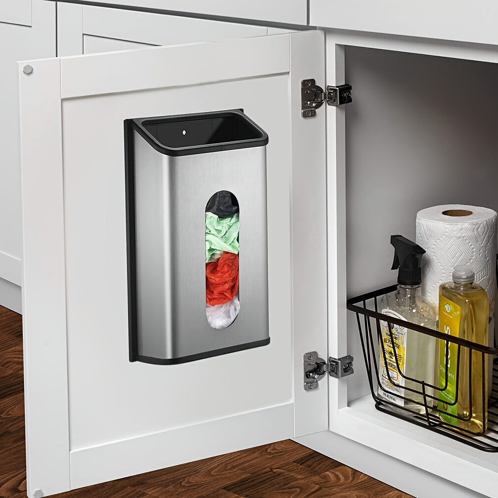 Wall-Mounted Stainless Steel Garbage Bag Dispenser