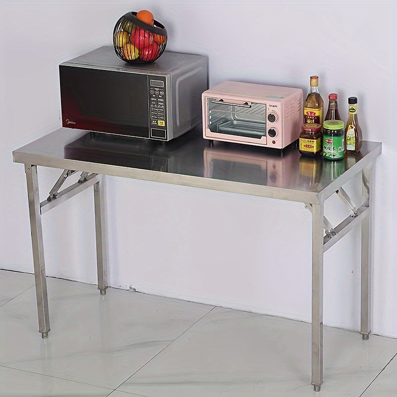 Folding Outdoor Stainless Steel Dining Table