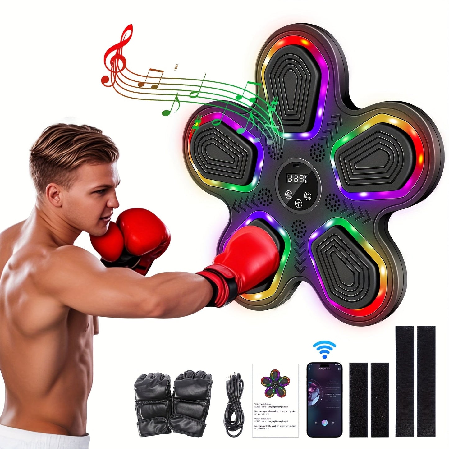 Smart Music Boxing Machine Wall Target Trainer